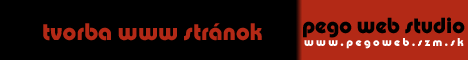 pego web studio - tvorba www str&aacute;nok